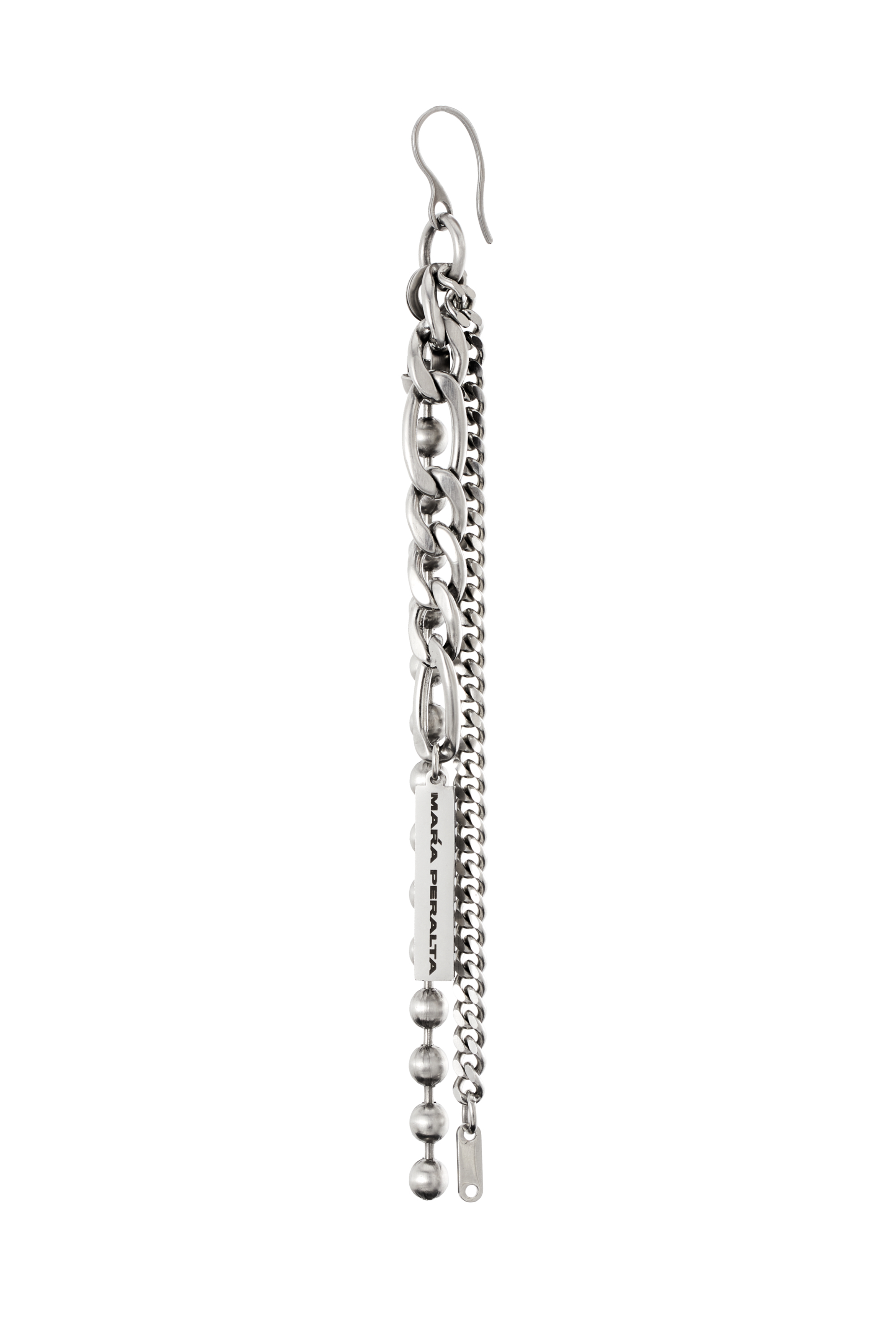 Ball Chain + Links Hook Earring