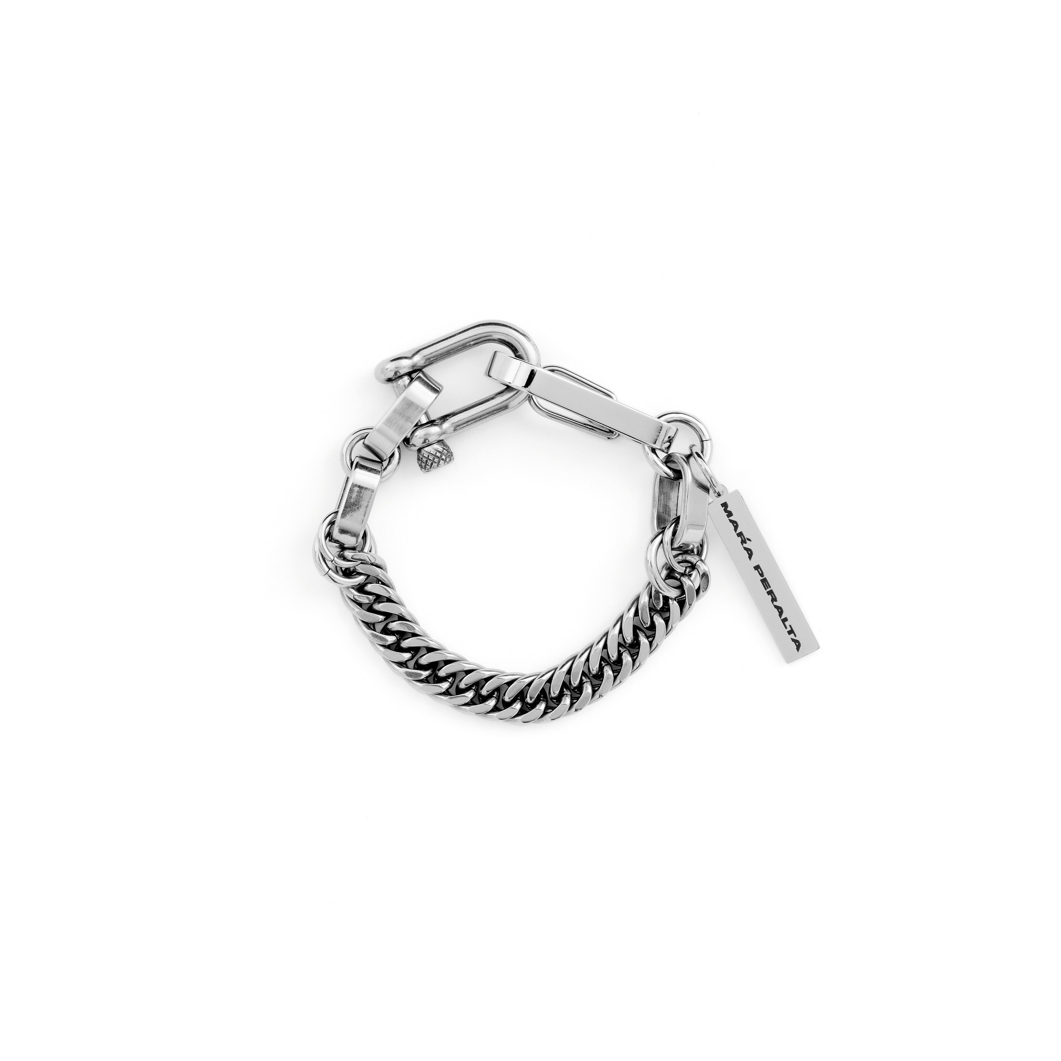Screw Lock Bracelet | Cuban Screw Lock Bracelet | Maŕa Peralta Studio