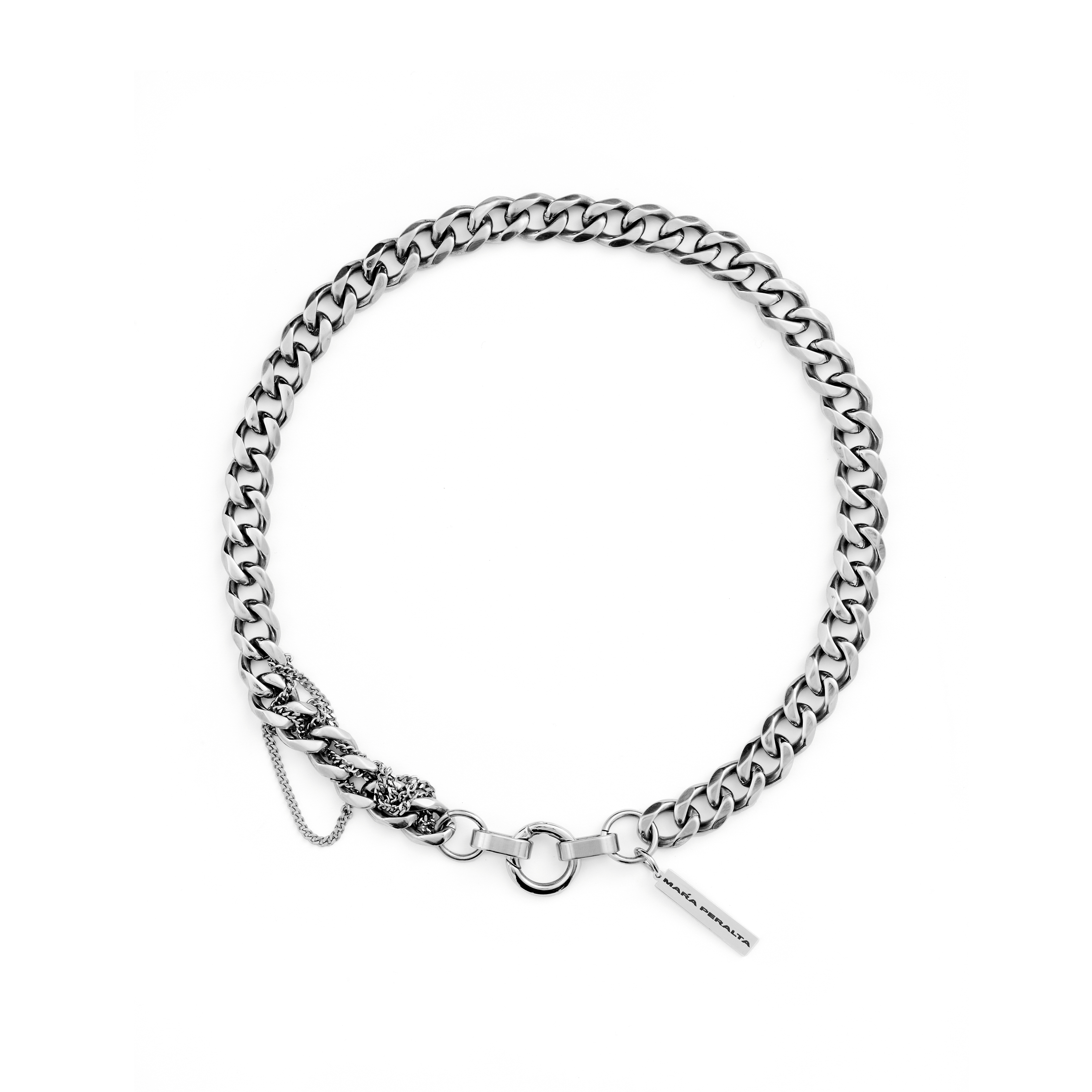 Custom Curb Chain Necklace | Curb Chain Necklace |Maŕa Peralta Studio