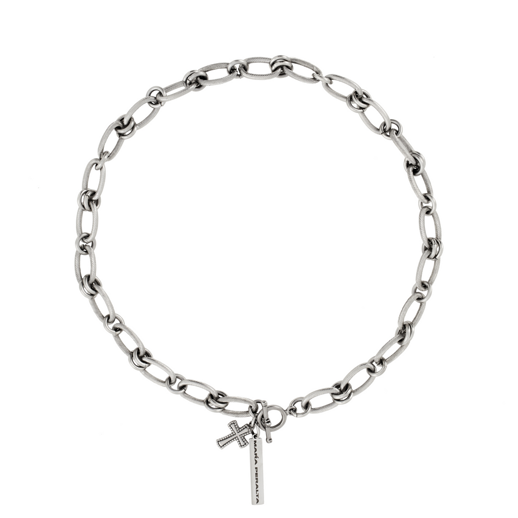 Textured Link Necklace