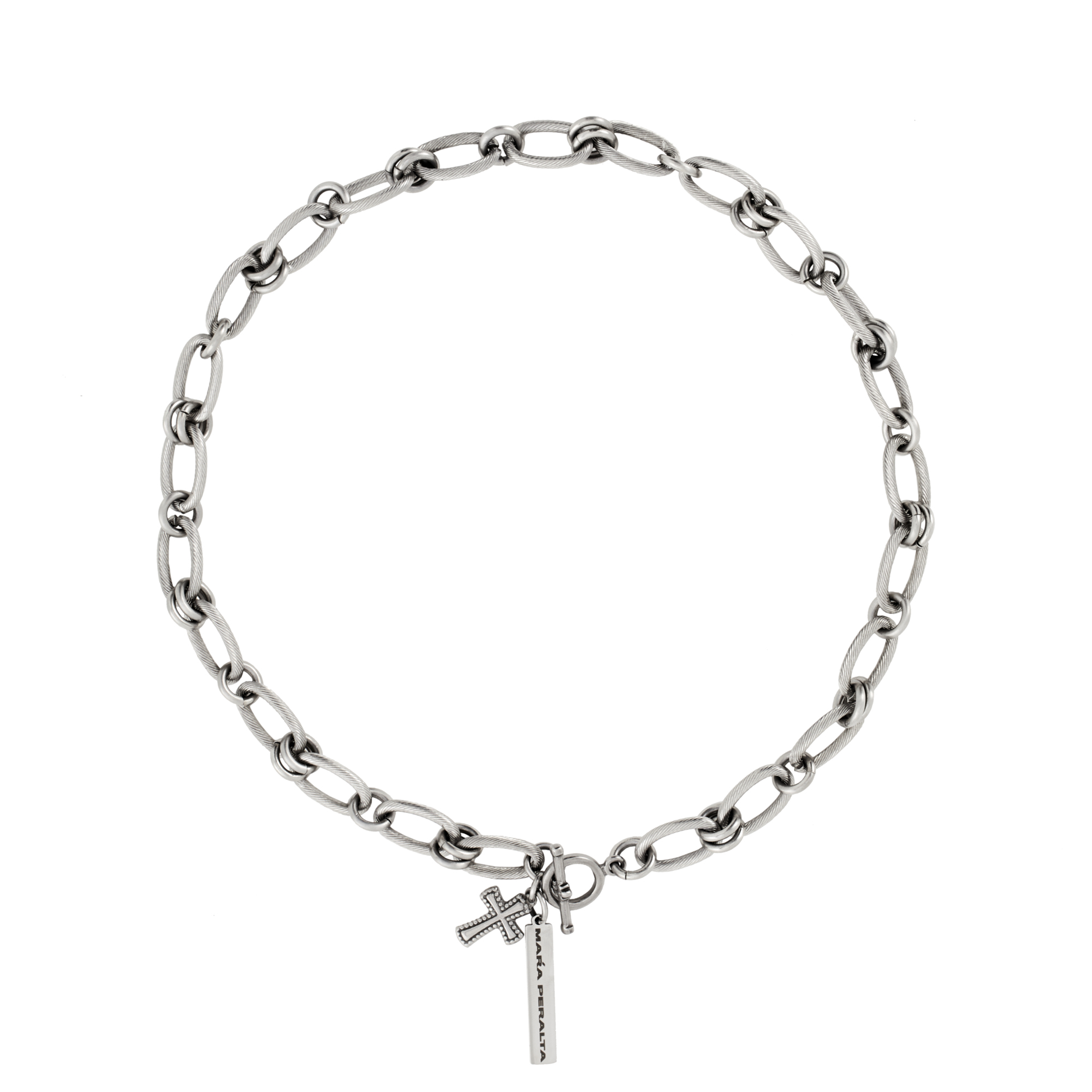 Textured Link Necklace