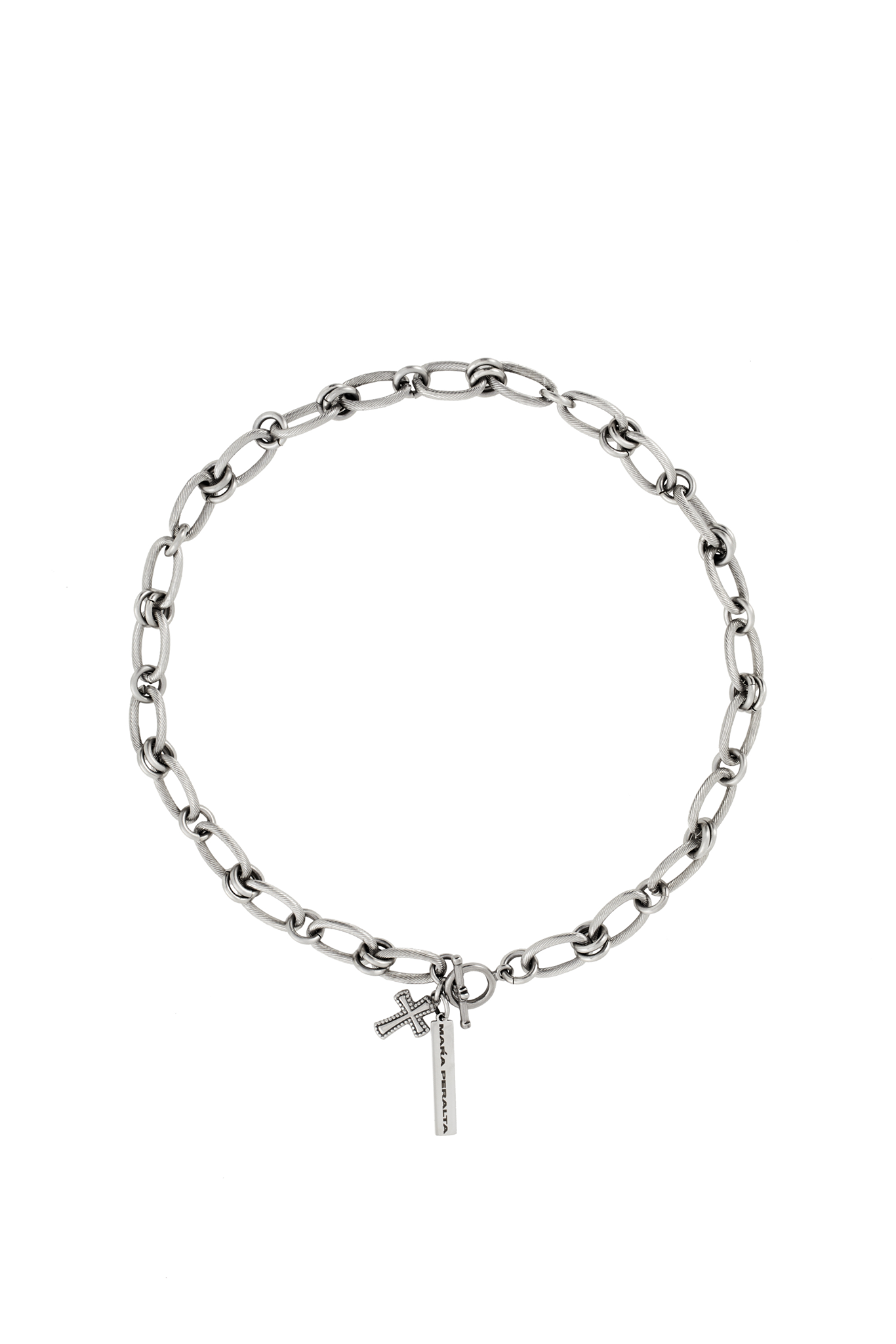 Textured Link Necklace