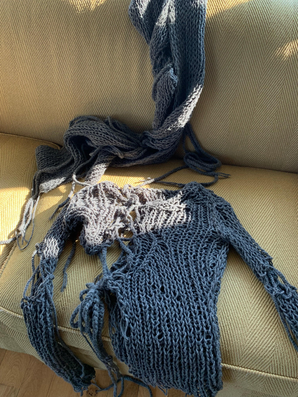 Tied Parts Sweater - Moveslowfast