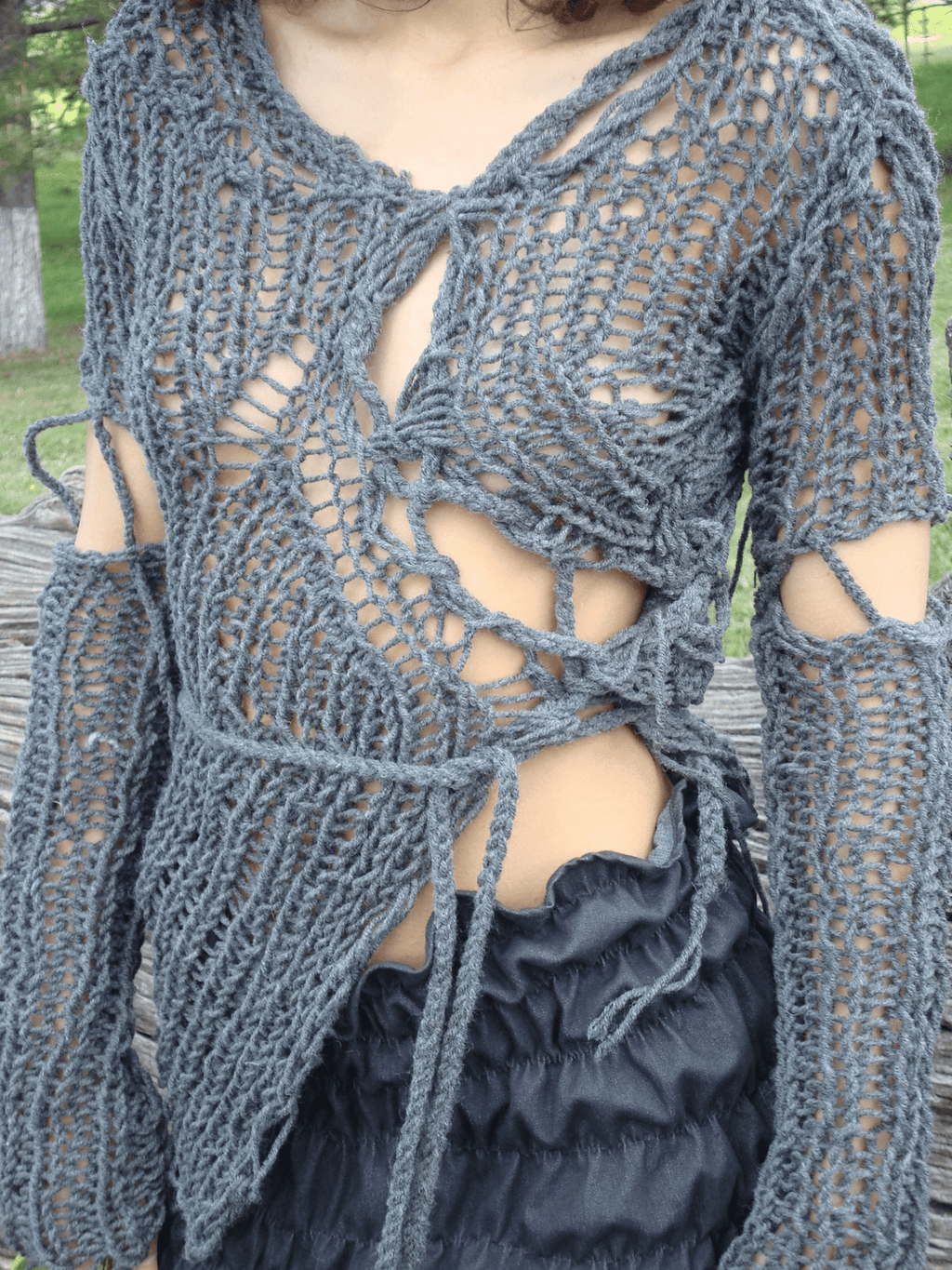 Tied Parts Sweater - Moveslowfast