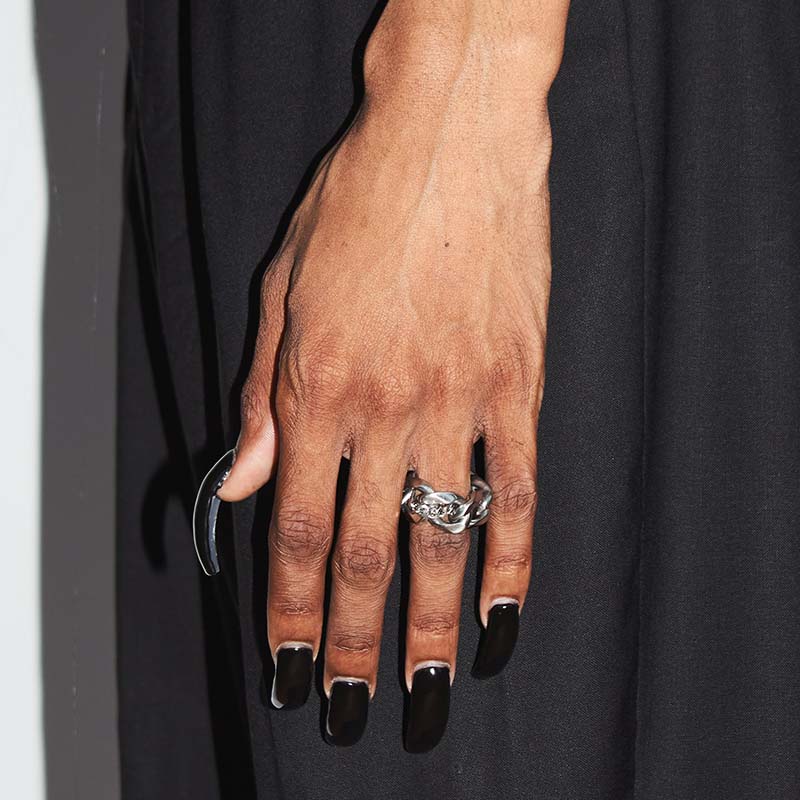 Curb Chain Ring X2 | Curb Chain Ring | Maŕa Peralta Studio