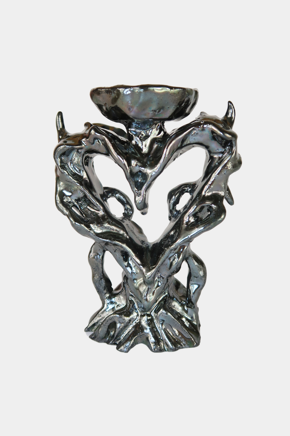 Metal Heart Candleholder