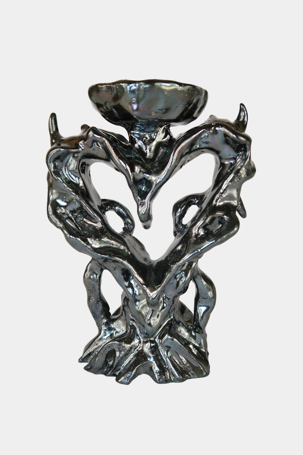 Metal Heart Candleholder