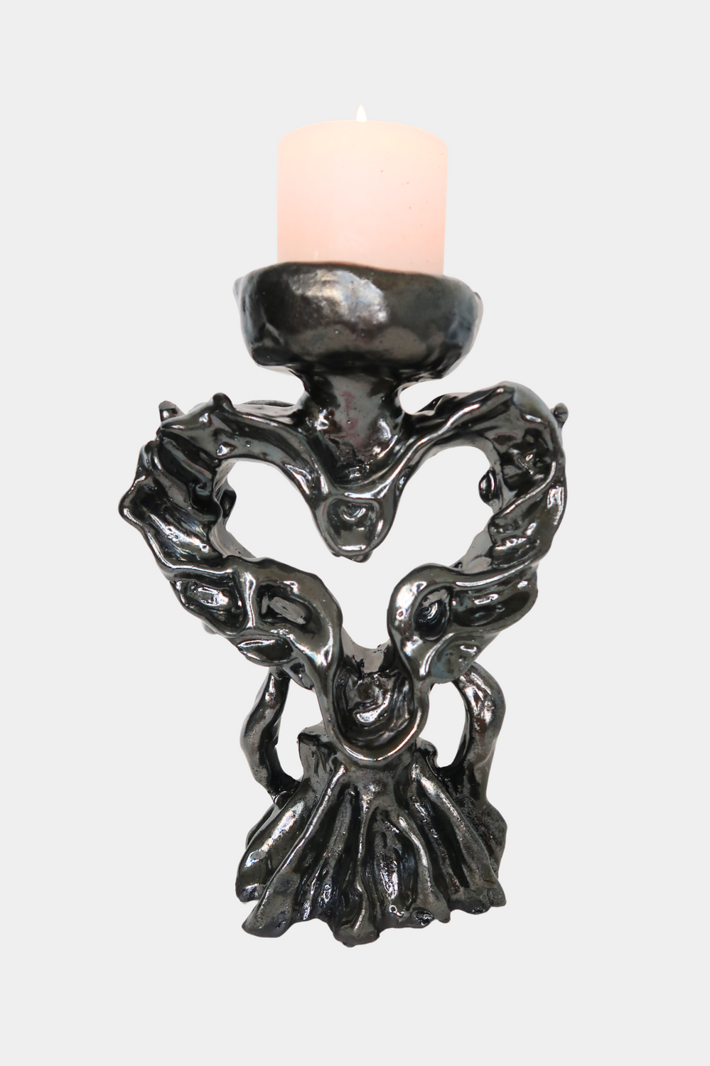 Metal Heart Candleholder