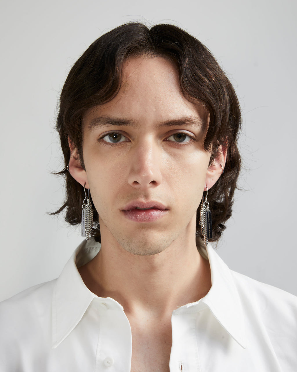 MPS Tag Chain Hook Earring | Curb Chain Earring | Maŕa Peralta Studio