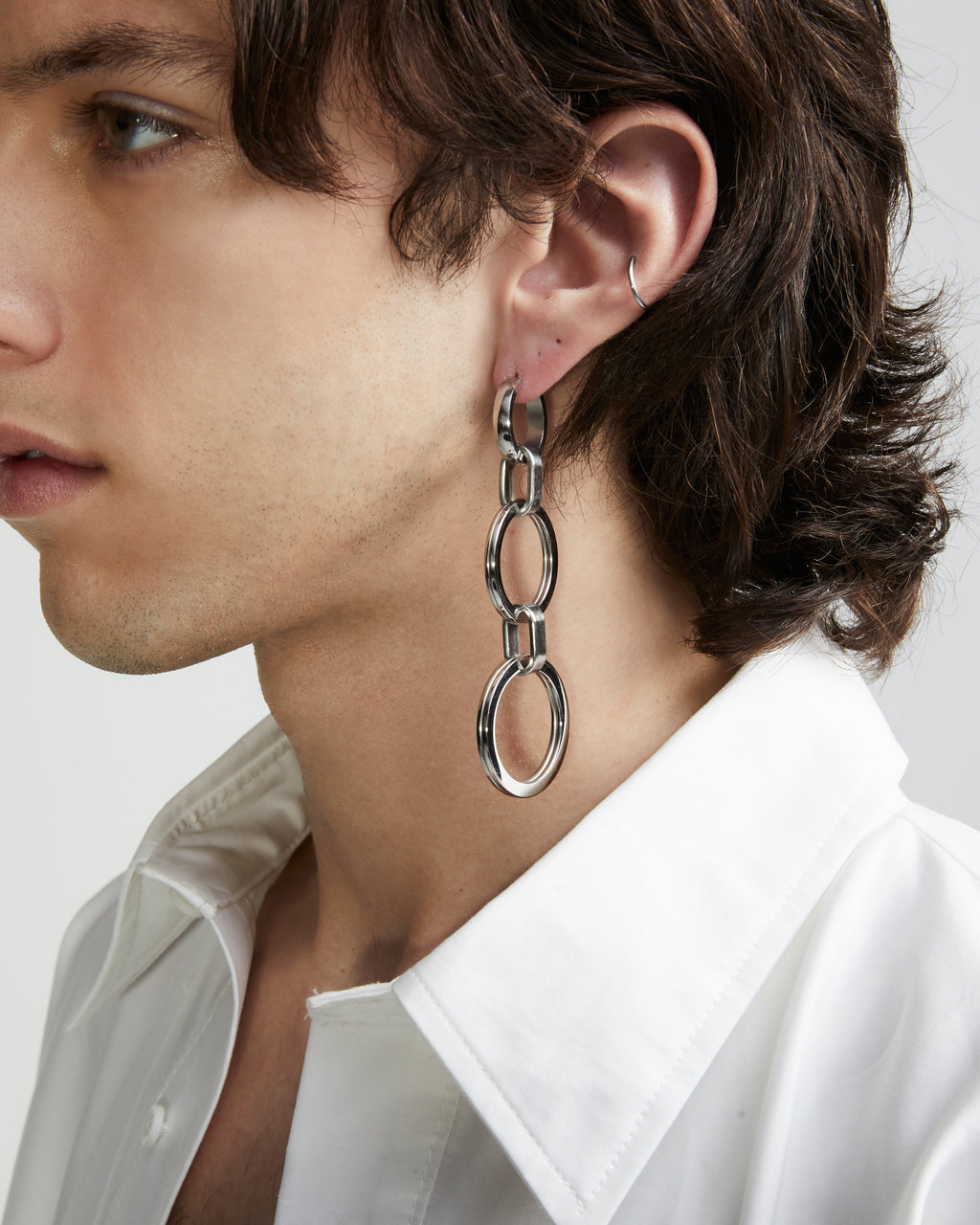 Hoop EarringaSilver Overlay Hoop Earring |Hoop Earrings Choker|Maŕa Peralta Studio