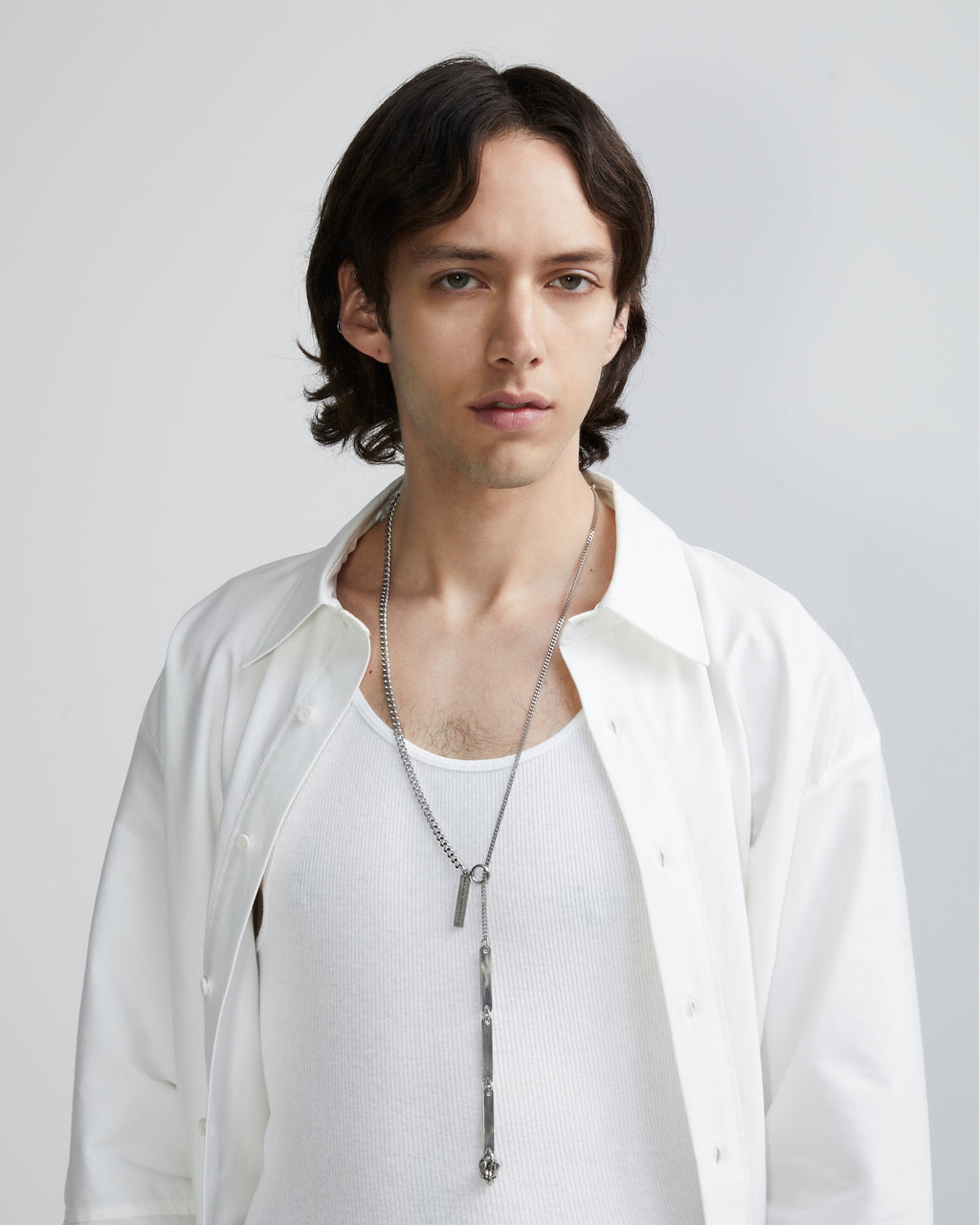 Men’s Curb Chain Necklace | Curb Chain Necklace | Maŕa Peralta Studio