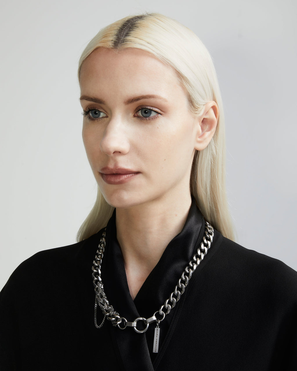 Custom Curb Chain Necklace | Curb Chain Necklace |Maŕa Peralta Studio