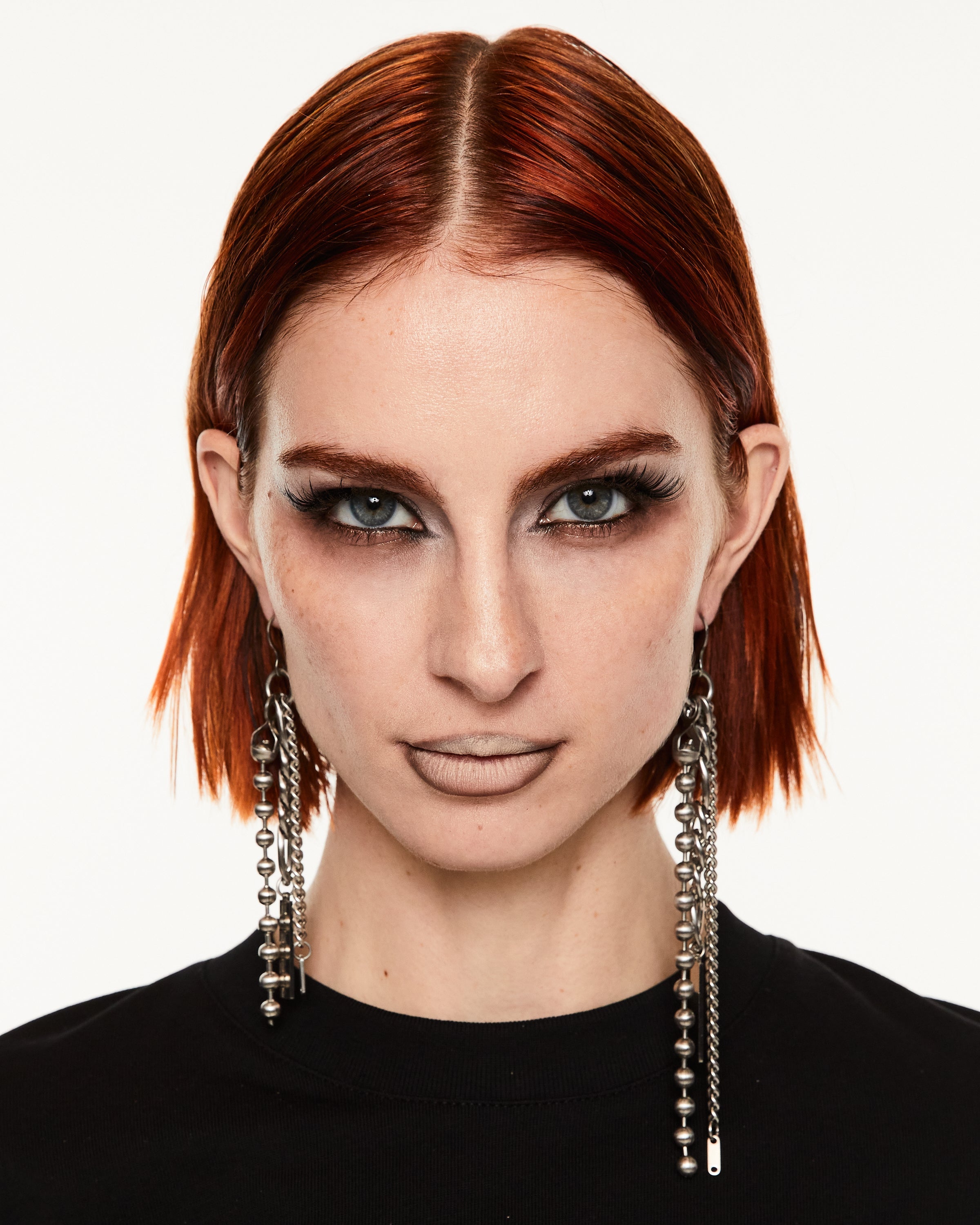 Ball Chain + Links Hook Earring