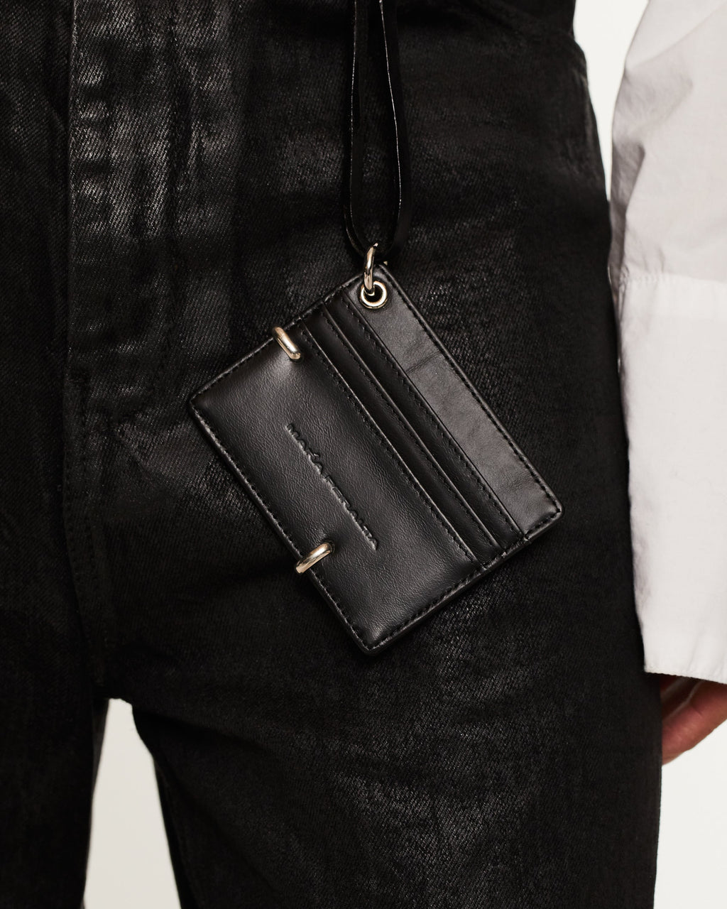 Metaled Leather ID Cardholder