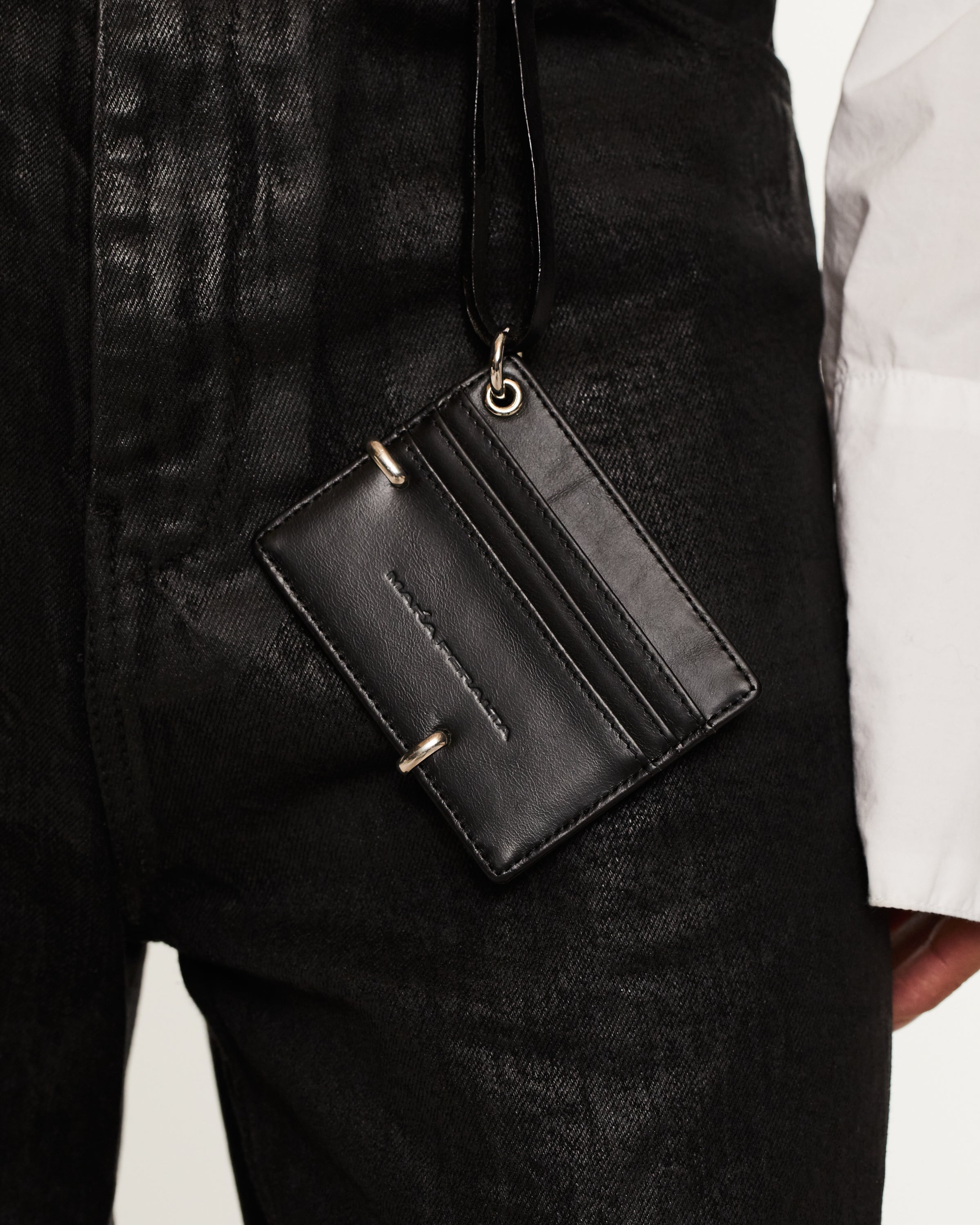 Metaled Leather ID Cardholder