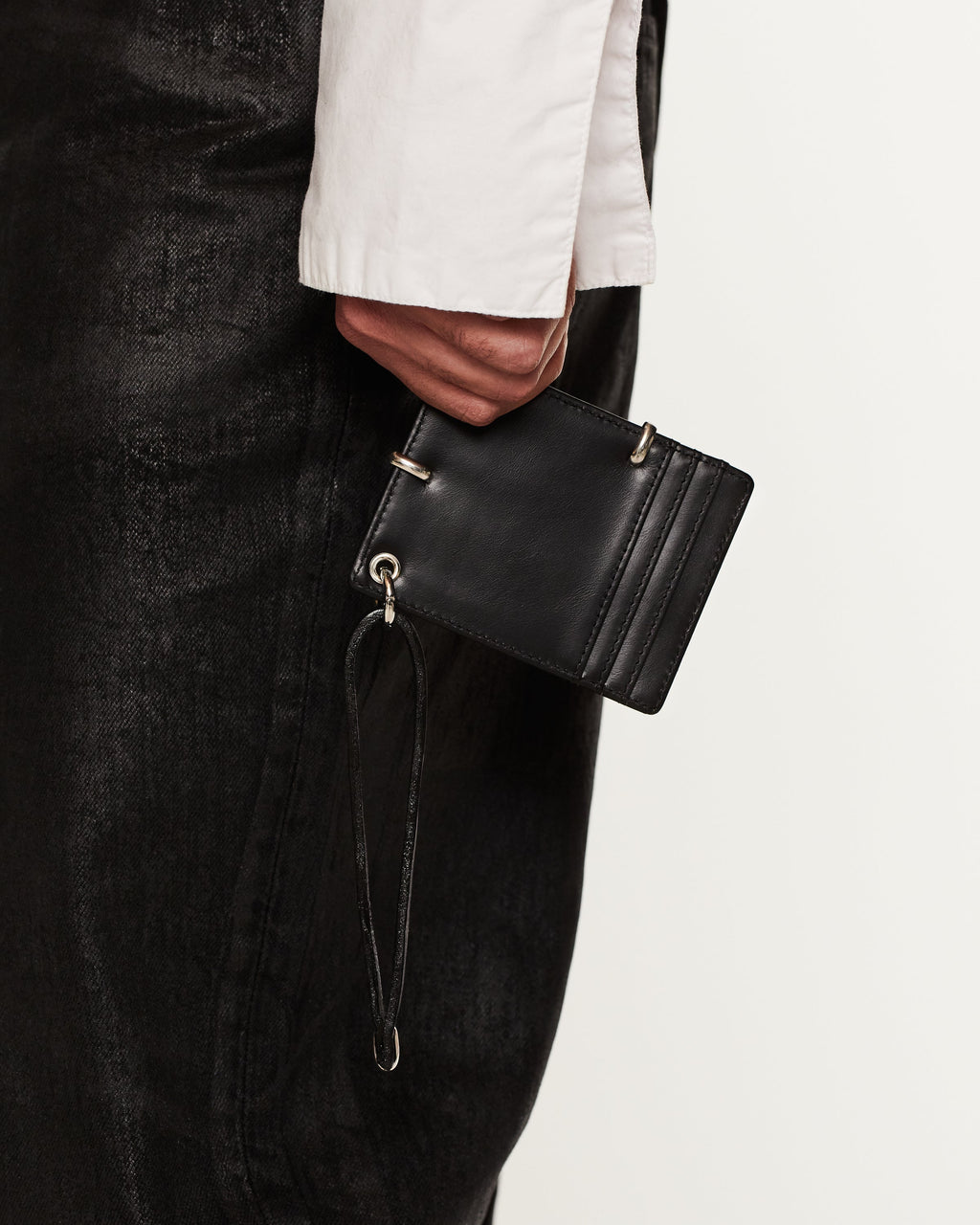 Metaled Leather ID Cardholder