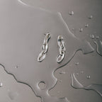 Silver Elsewhere Chain Earrings - LAGREV