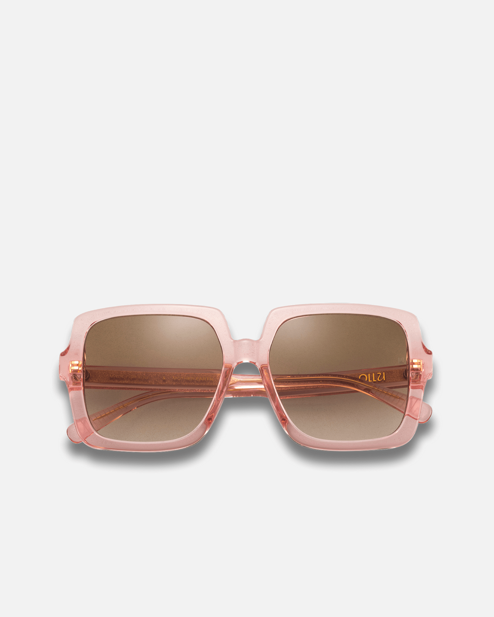 CHERRY Bio-Acetate Square Frame Sunglasses for Men & Women | Blush (Pink) | Sunnies Collection | OLLU