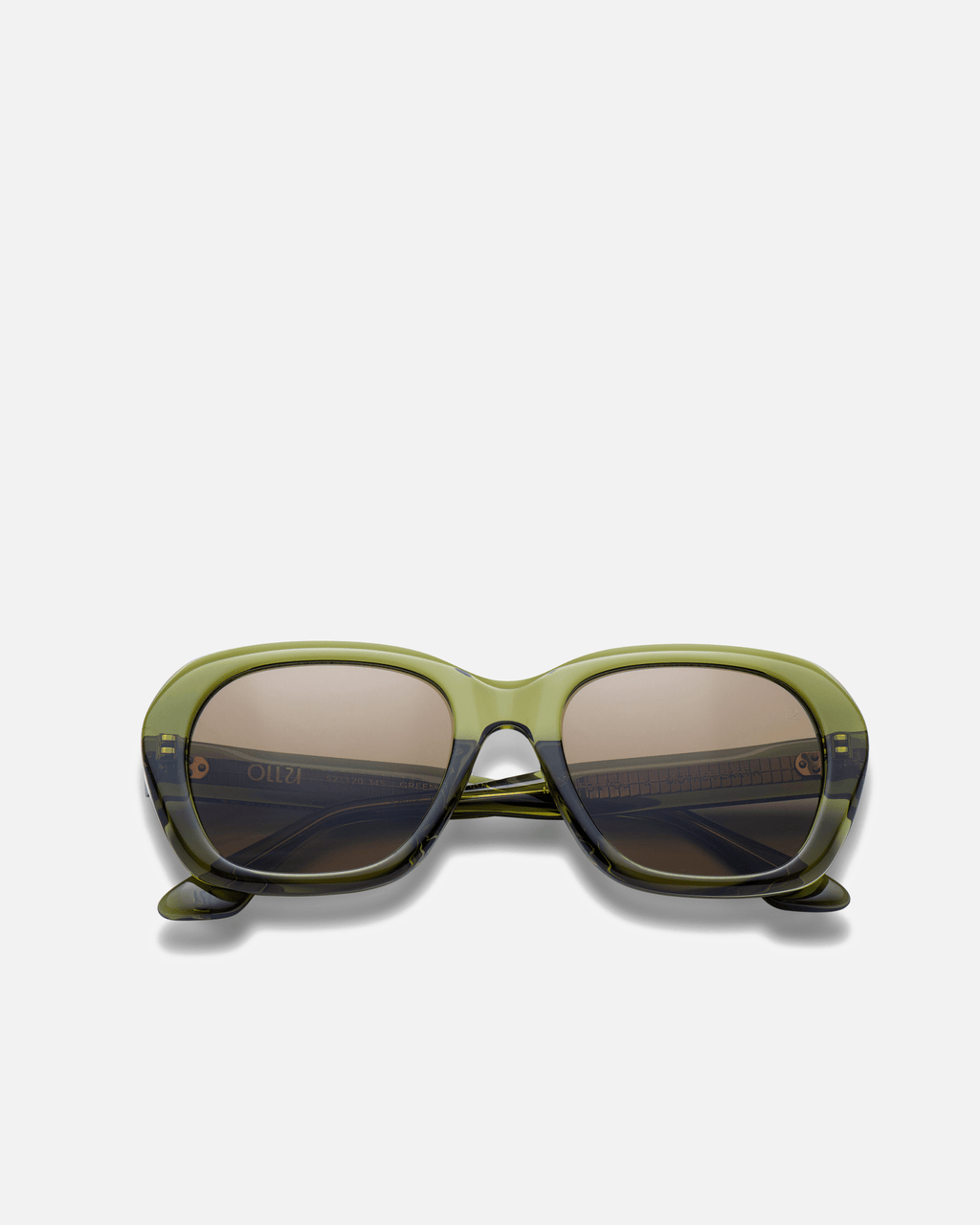 TAMAR Bio-Acetate Round Frame Sunglasses for Men & Women | Green | Sunnies Collection | OLLU