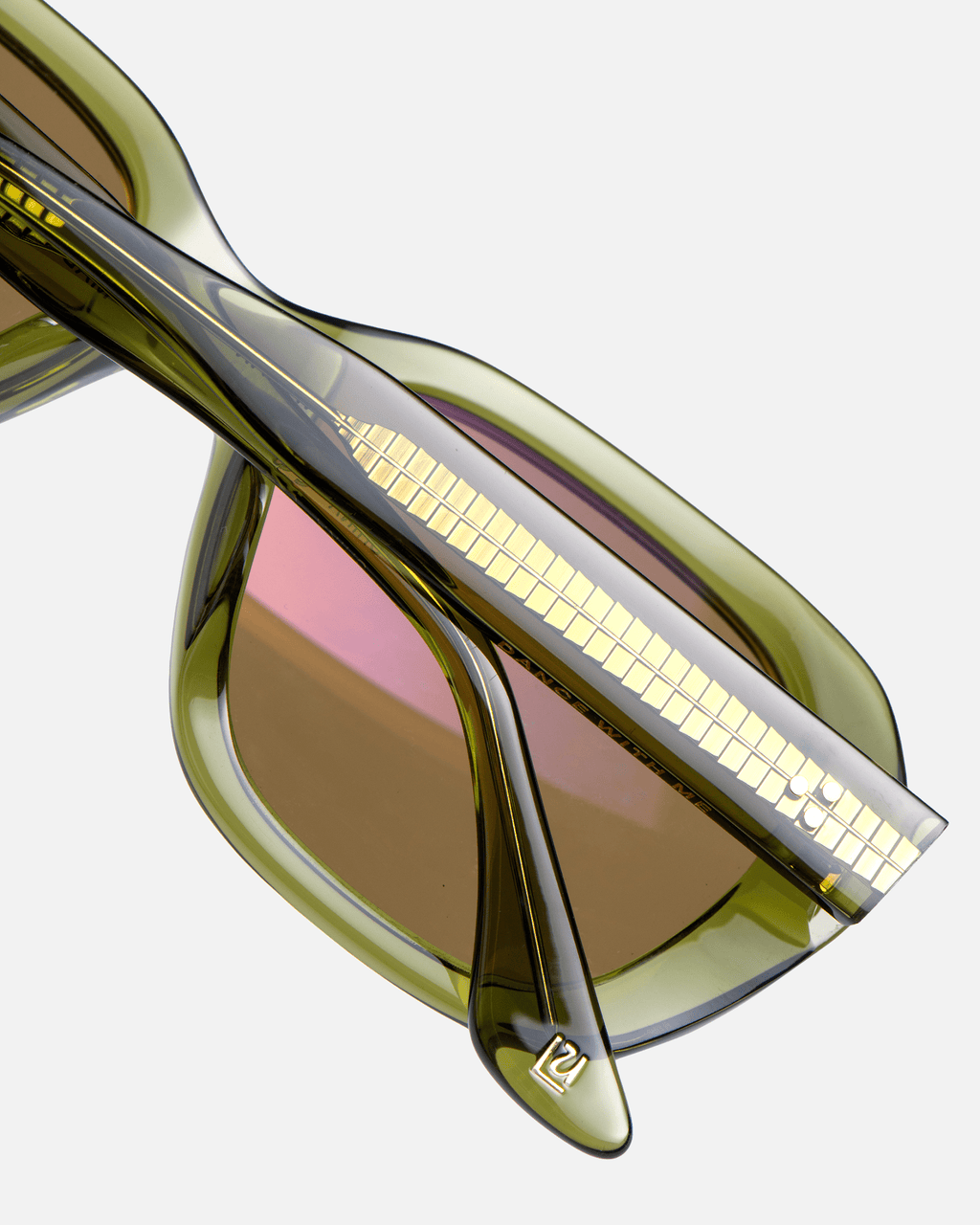 TAMAR Bio-Acetate Round Frame Sunglasses for Men & Women | Green | Sunnies Collection | OLLU