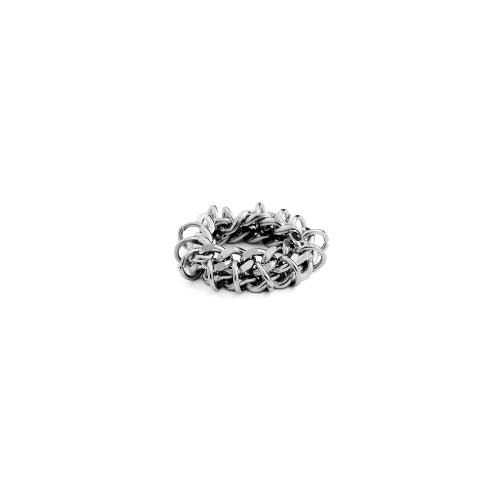 Stacked Chainmail Ring | Xs Chainmail Ring | Maŕa Peralta Studio