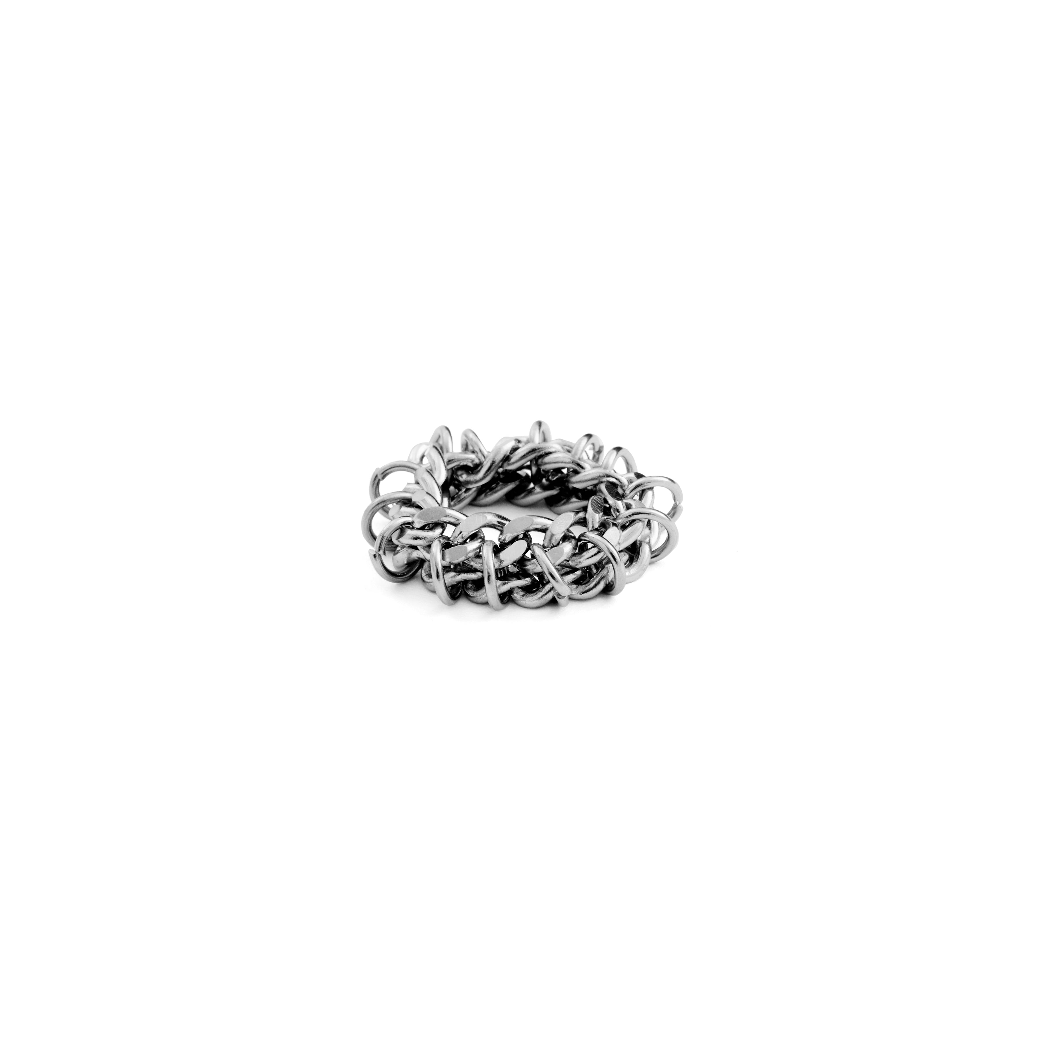 Stacked Chainmail Ring | Xs Chainmail Ring | Maŕa Peralta Studio