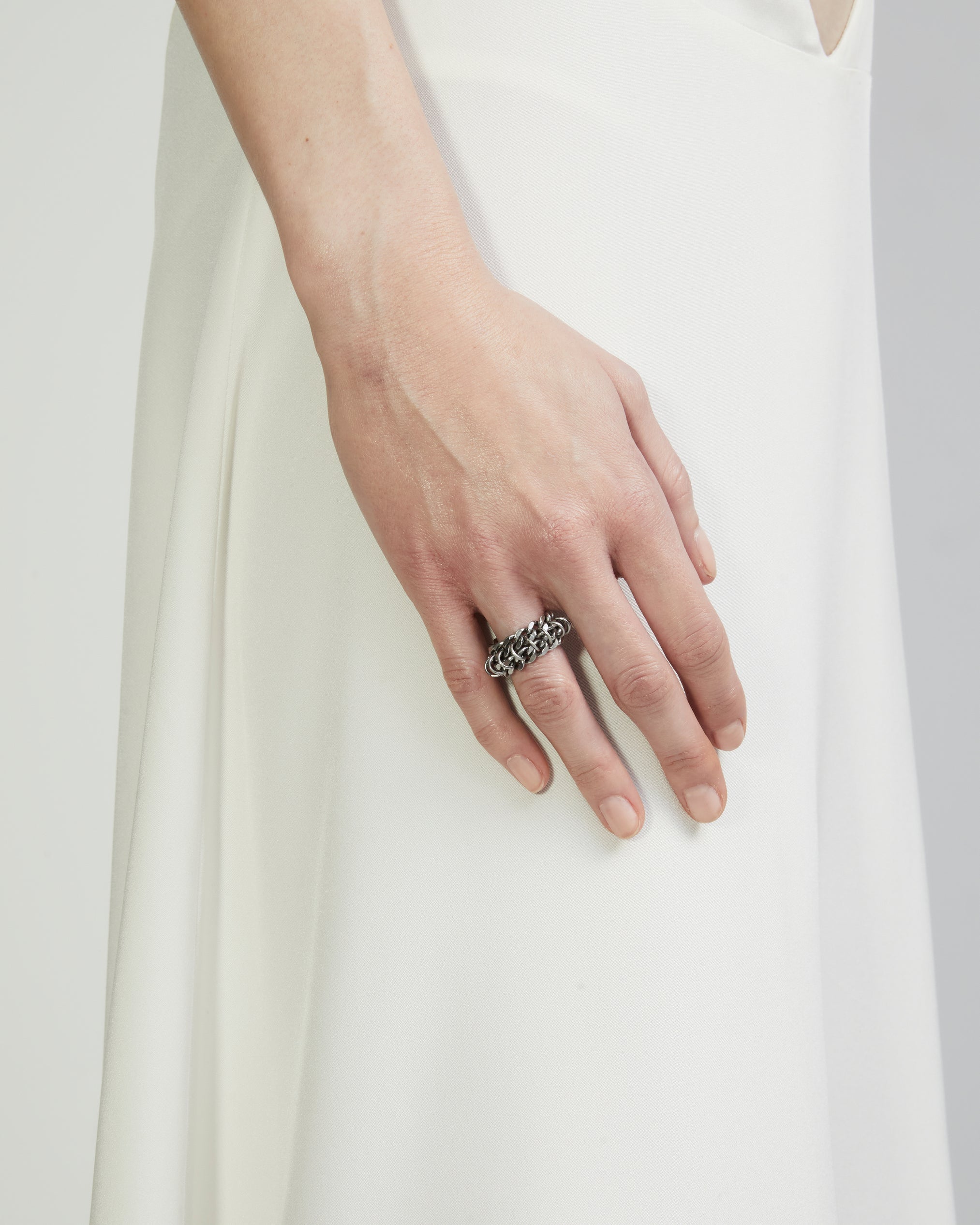 Stacked Chainmail Ring | Xs Chainmail Ring | Maŕa Peralta Studio